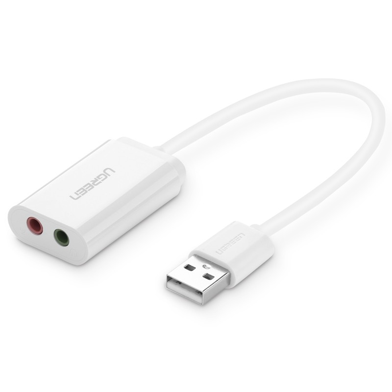 恒行6 USB外置声卡,USB转音频接口+麦克风