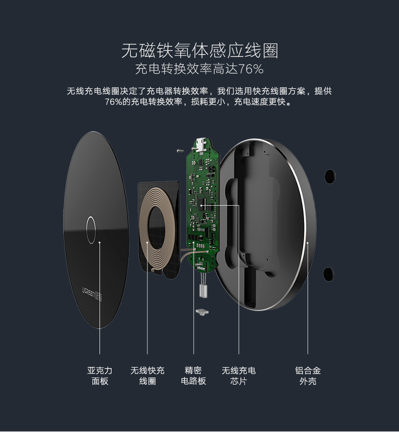 恒行6iPhone8三星S8无线充电器