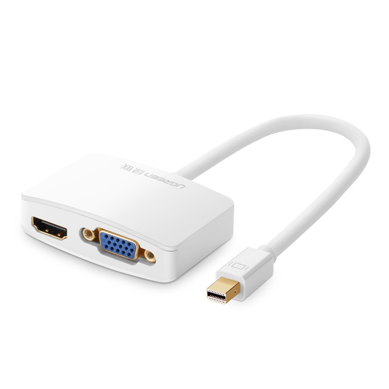恒行6Mini DP displayport转hdmi+VGA转换器