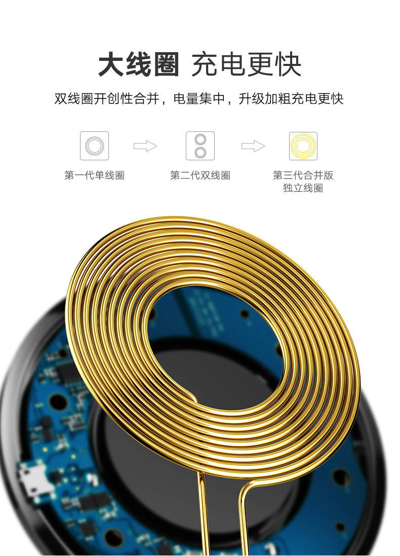恒行6苹果X无线充电器，无线快充iPhoneX/8/8P三星s8s9专用