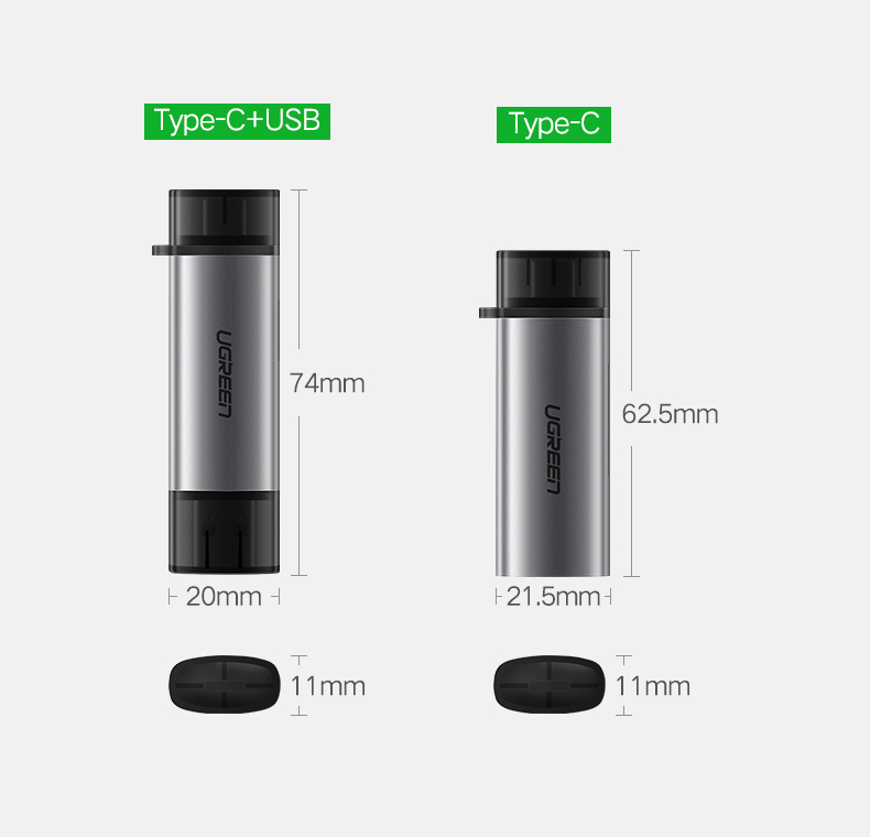 恒行6手机电脑两用读卡器，相机SD卡手机TF卡同时读取