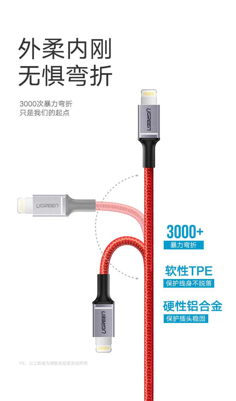 恒行6奢华款正品MFi认证苹果数据线
