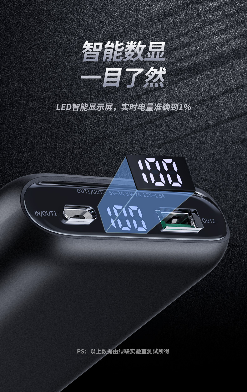 恒行6PD快充充电宝10000mAh