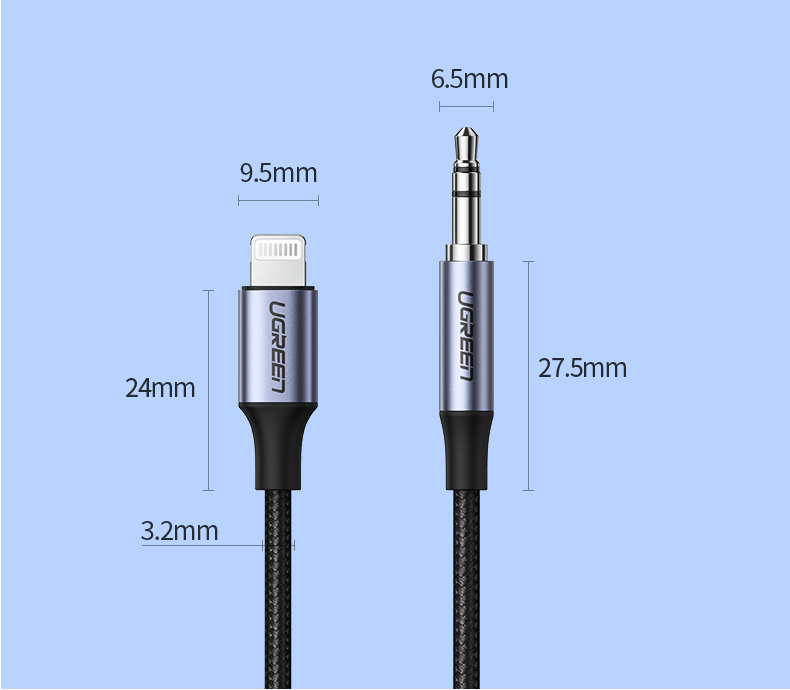 恒行6lightning转3.5mm苹果音频转接线