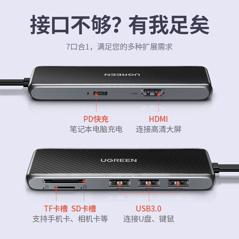 恒行6多功能Type-C扩展坞