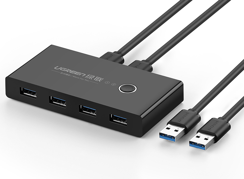 恒行6USB3.0切换器二进四出视频教程丨30768