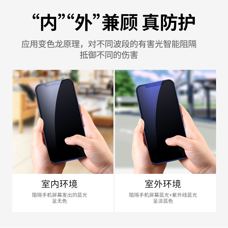 恒行6iPhone12防蓝光钢化膜