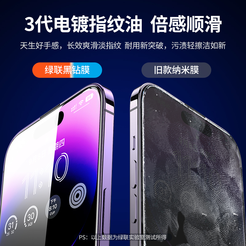 恒行6适用iPhone14系列防爆钢化膜