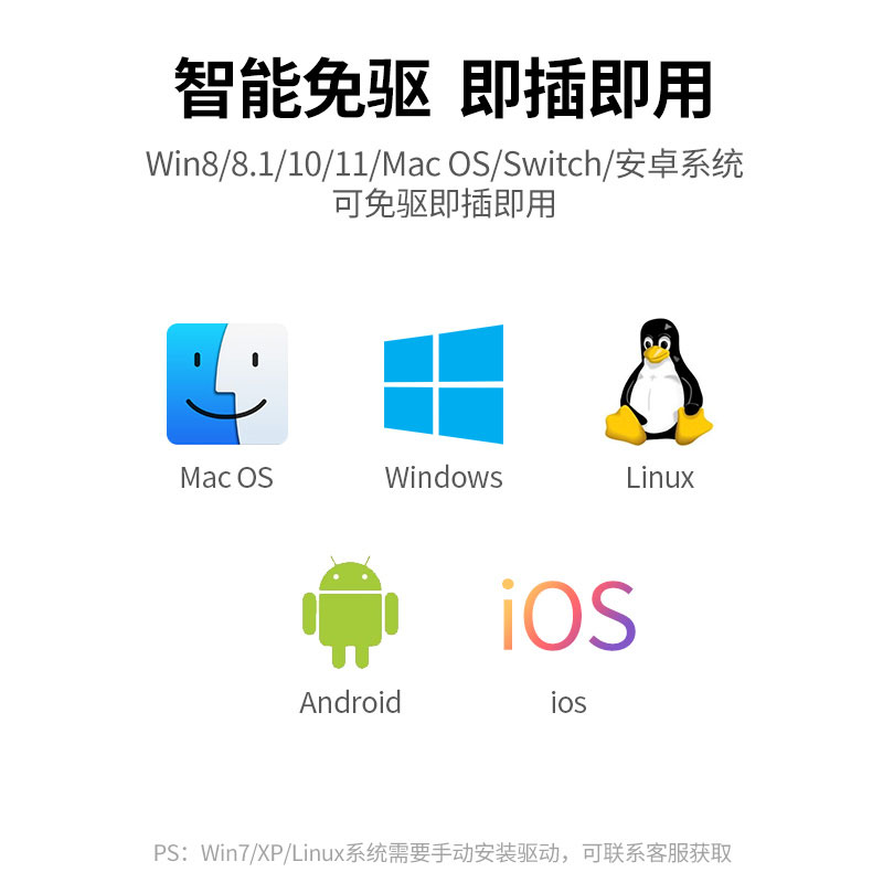 恒行6USB千兆网卡 - USB转水晶头千兆网卡