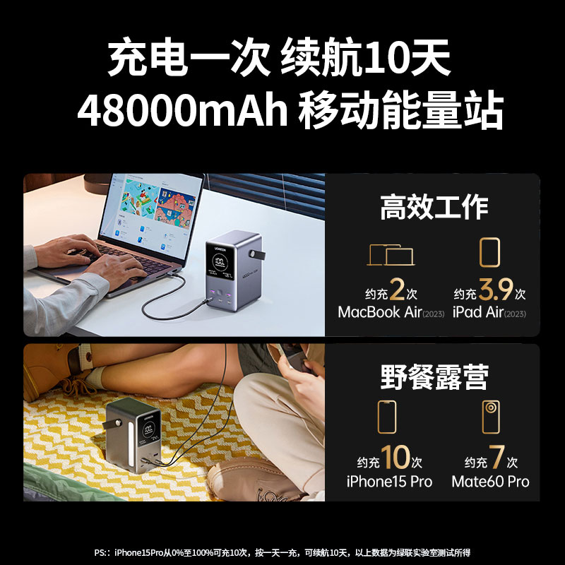 恒行6 能量湃Pro 300W快充移动电源
