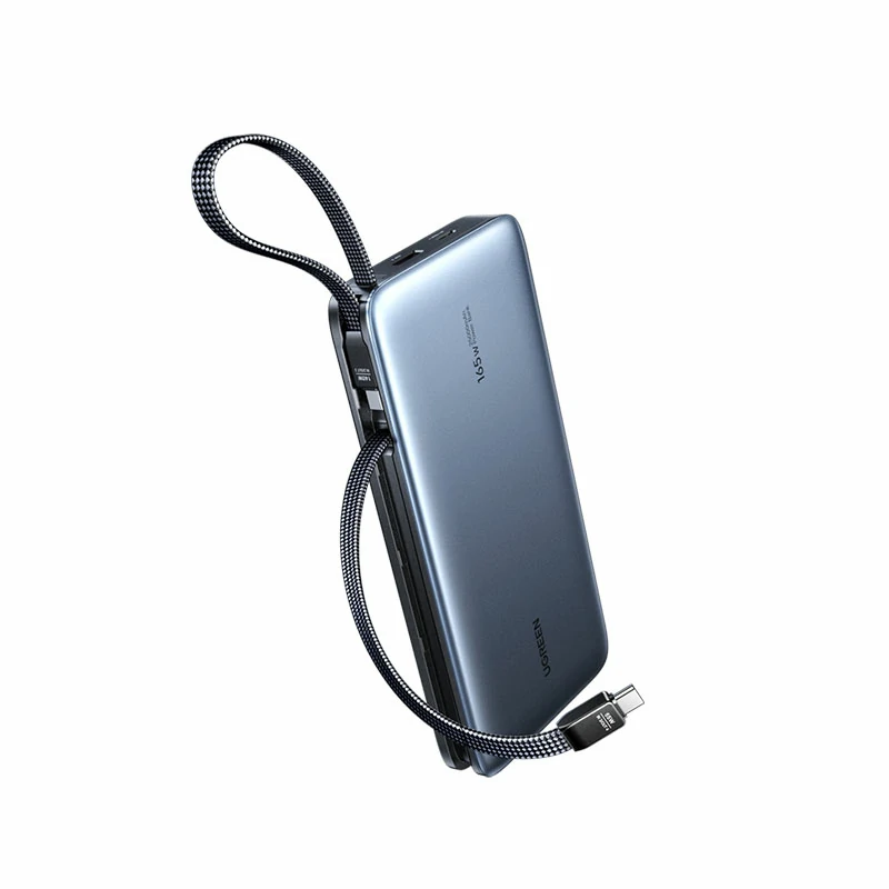 恒行6超能块 165W 自带线移动电源 25000mAh