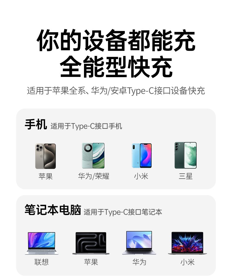 恒行6L527Type-C双头线适配车载充电使用场景