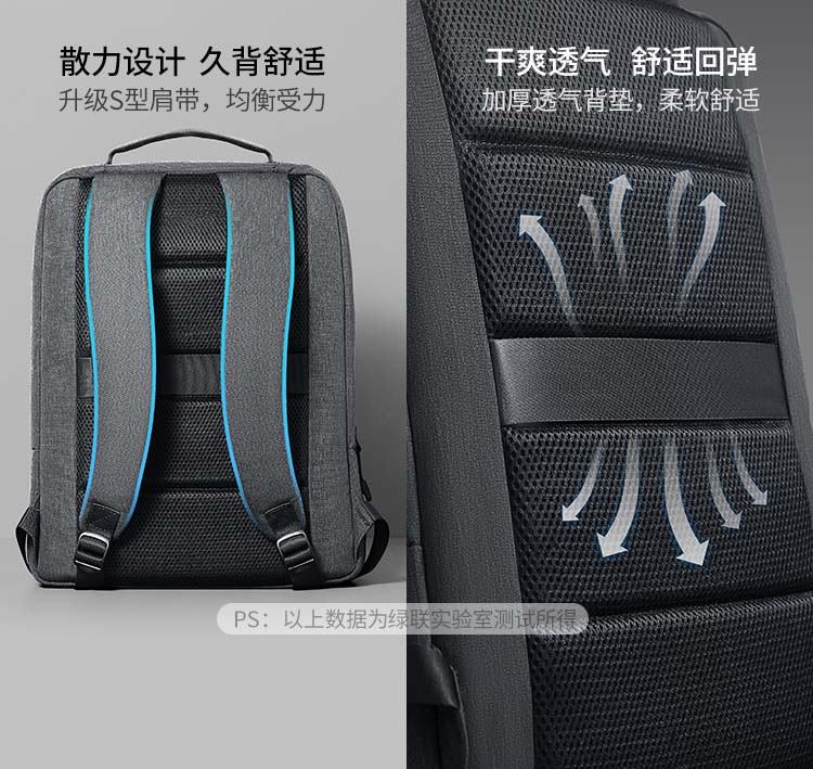 恒行6LP664背包实用场景展示，适合通勤上班使用
