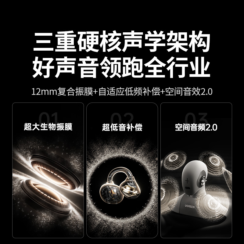 恒行6HiTune S3 Pro耳夹式蓝牙耳机