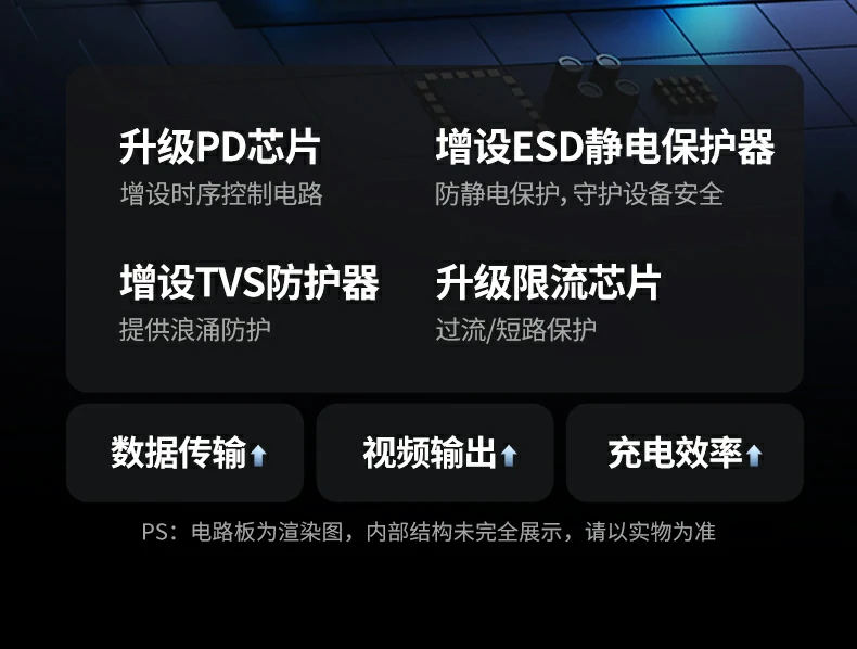 恒行6CM498-15375九合一扩展坞兼容华为设备