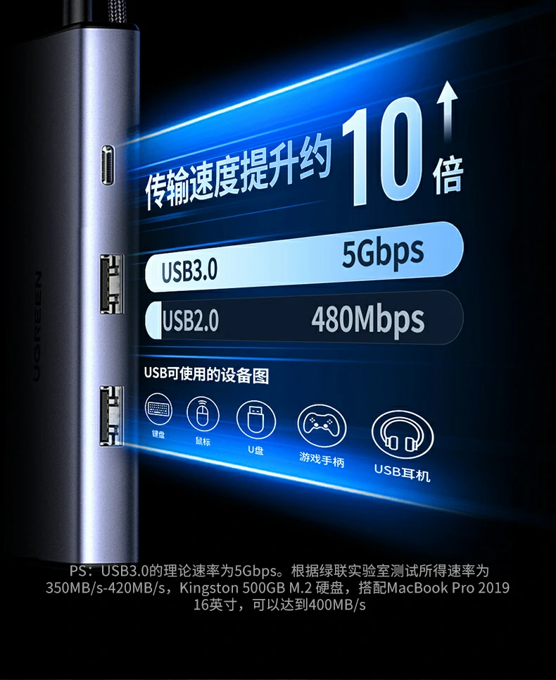 恒行6CM639开箱内容：扩展坞+说明书+保修卡
