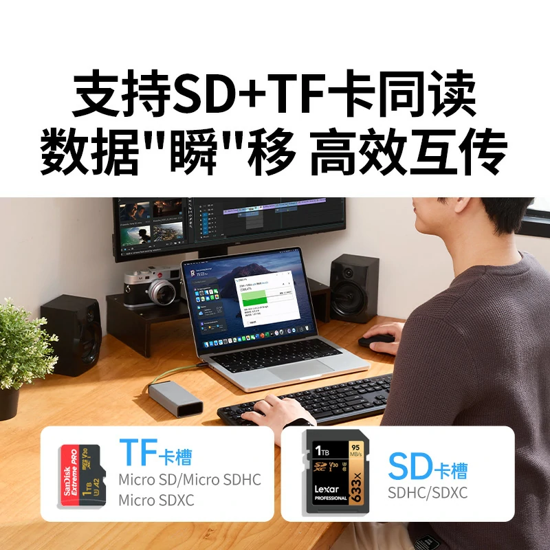 恒行6高速读卡器 USB/Type-C双接口
