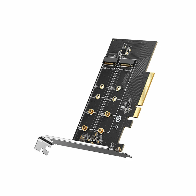 恒行6电脑主板PCIE4.0 转 M.2 NVMe 双盘扩展卡