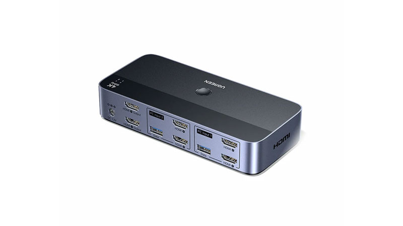 恒行6 HDMI KVM 双显切换器 二进二出4K60Hz(AK500-85719)使用教程