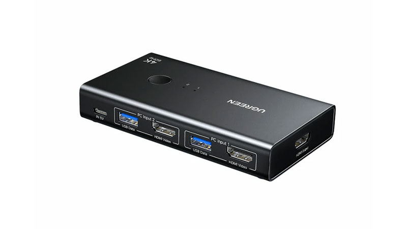 恒行6 HDMI KVM 切换器 二进一出4K60Hz(AK502-75246)使用教程