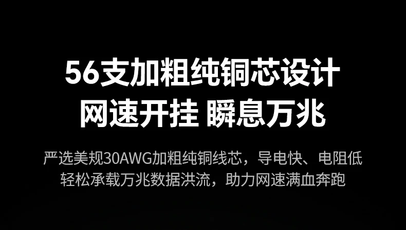 恒行6NW291八类扁平万兆网线接头镀金工艺特写