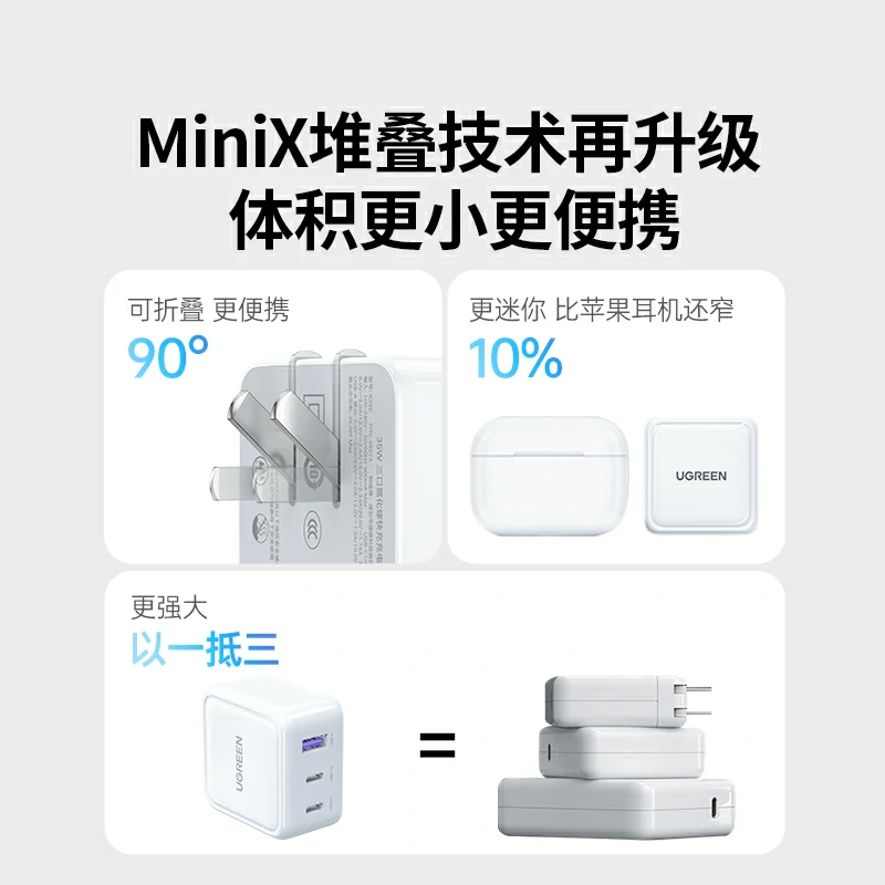 恒行635W三口氮化镓充电器