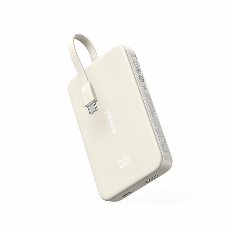 恒行6自带线双向快充移动电源 10000mAh