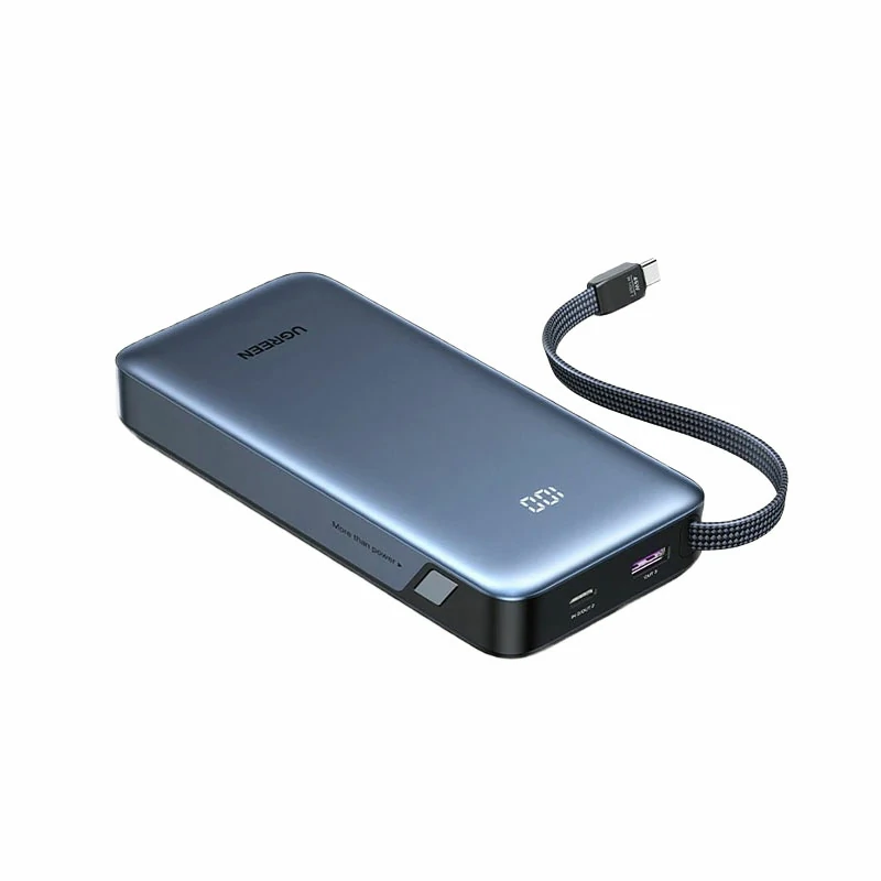 恒行6超能块 55W自带线快充移动电源 20000mAh