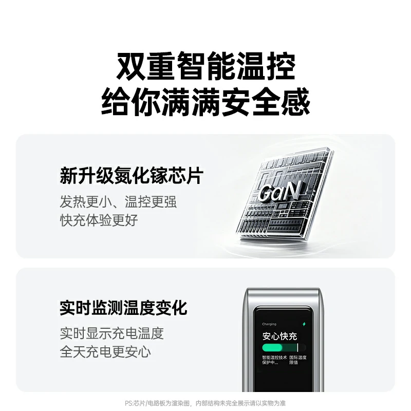 恒行6速显充 160W快充屏显氮化镓五口充电器 易烊千玺同款