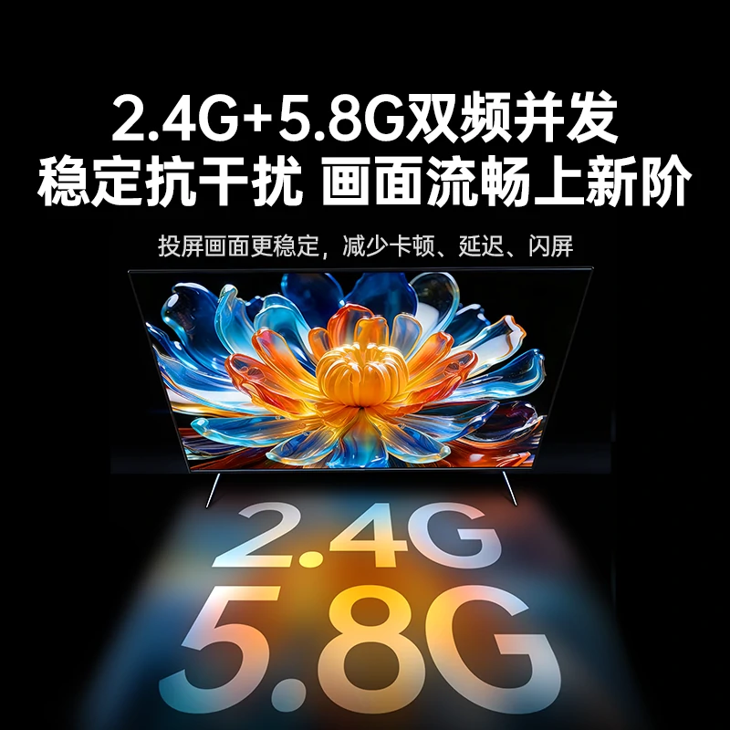 恒行6双接口点对点无线投屏器 1080P高清