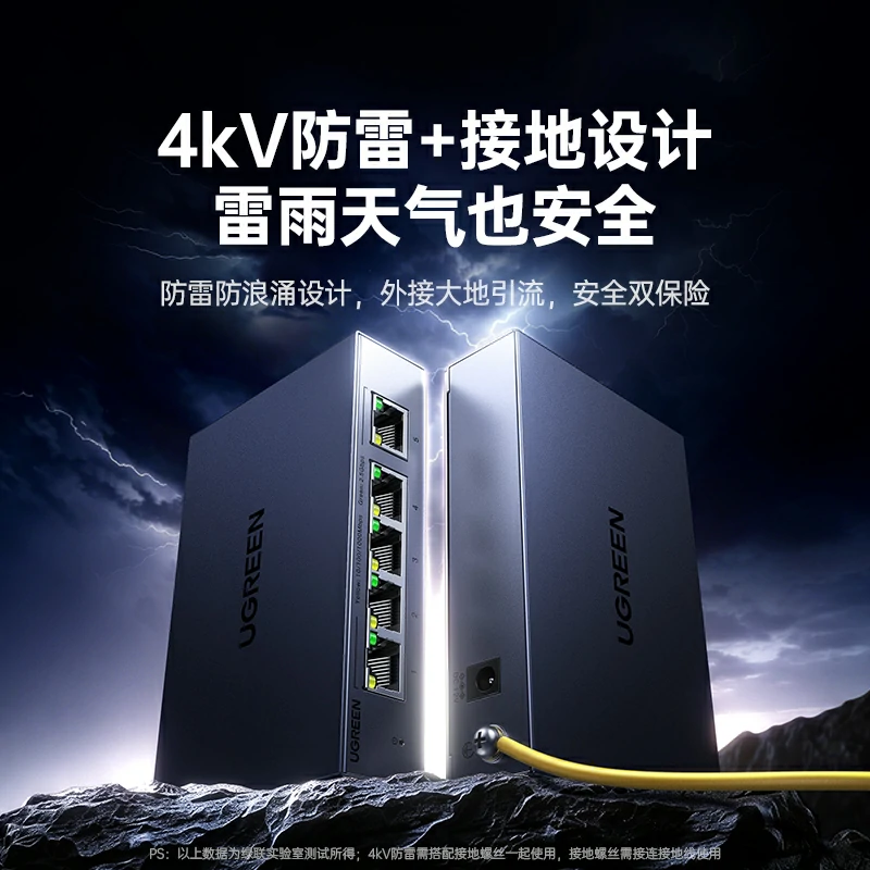 恒行65口2.5G交换机 钢壳散热 4kV防雷