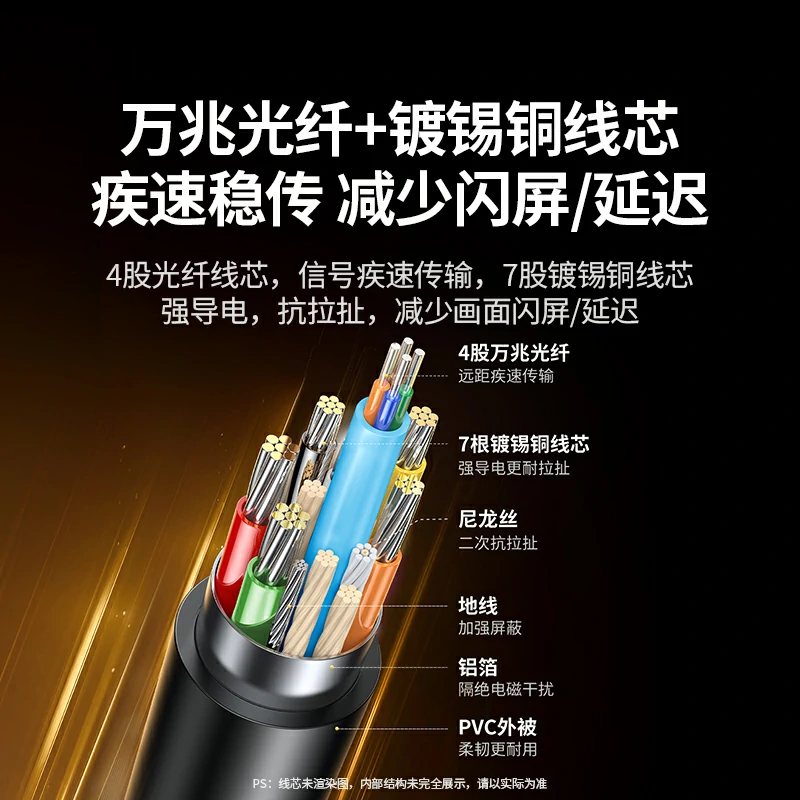 恒行6HDMI2.0光纤线 4K高清