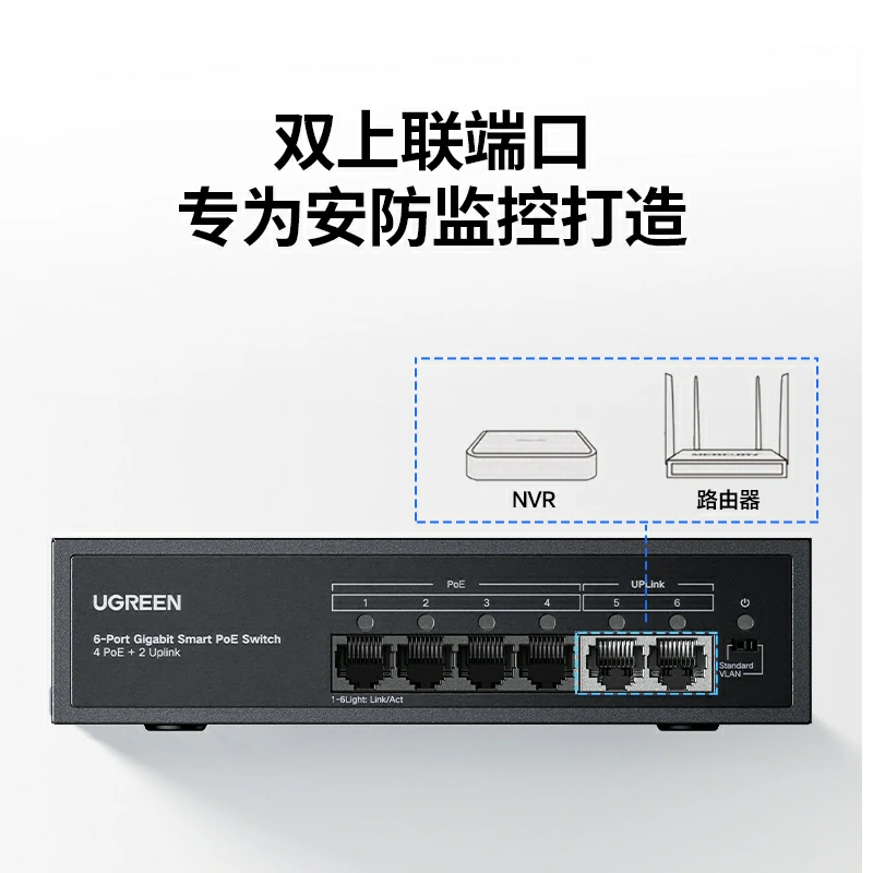 恒行66口千兆PoE以太网交换机